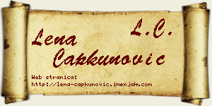 Lena Čapkunović vizit kartica